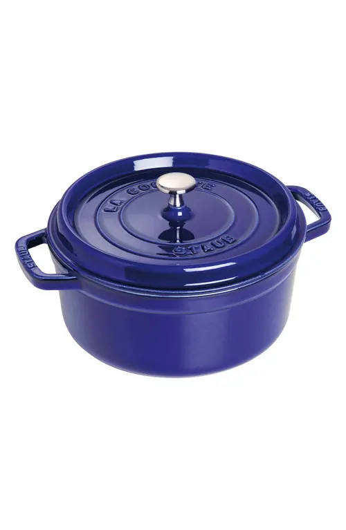 Staub 2.75-Quart Enameled Cast Iron Dutch Oven in Dark Blue at Nordstrom | Nordstrom