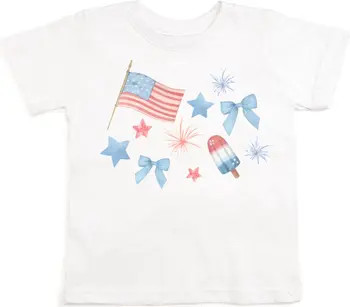 Sweet Wink Patriotic Watercolor Short Sleeve T-Shirt | Nordstrom | Nordstrom