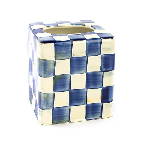 Royal Check Enamel Boutique Tissue Box Cover | MacKenzie-Childs