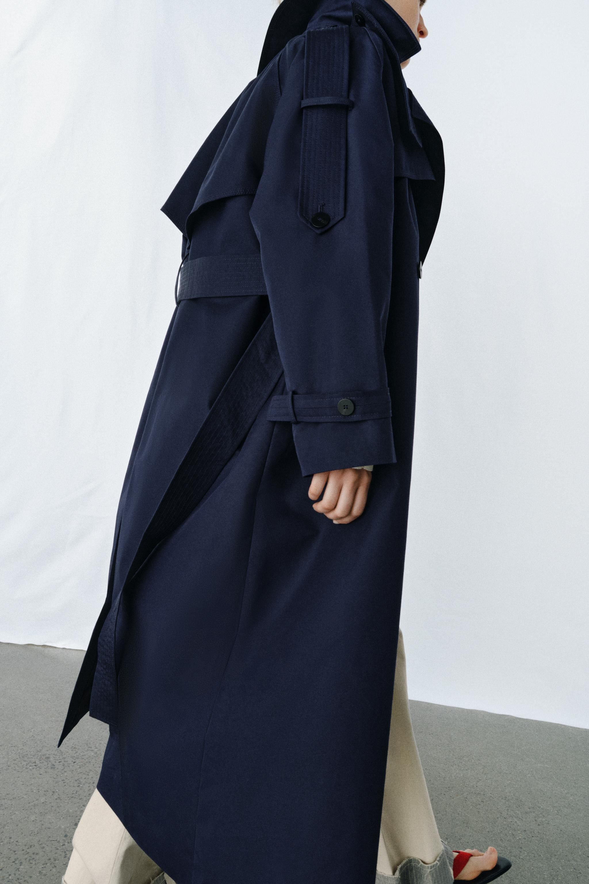 ZW COLLECTION OVERSIZE TRENCH COAT WITH BELT | Zara UK