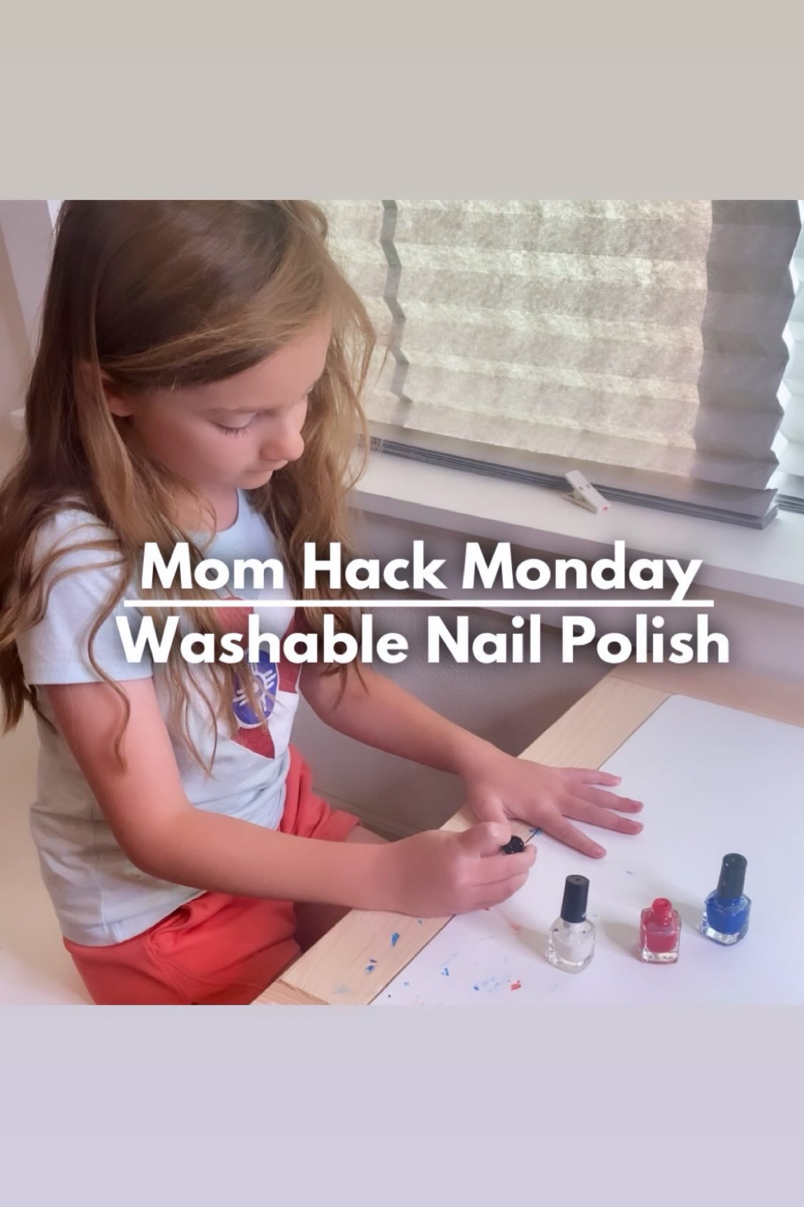 MOM HACK MONDAY: NAIL POLISH 💅

Like + COMMENT nail polish and I’ll send you all the products we used in this activity! 

This is such a fun way to practice painting nails without committing to the permanent mess! 😅🎉🙌

If you’re new here, hi 👋 I'm Whitney! Follow @wingitwithwhit for more mom hacks & daily activities for kids!

Mom Hack, parent hack, kid hack, toddler hack, activities for kids, nail polish activity, DIY activities, at home activities, bonding time, mom tips and tricks