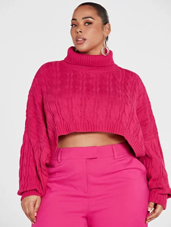 Gabrielle Cropped Turtleneck Sweater - Gabi Fresh x FTF - Fashion To Figure | Fashion to Figure