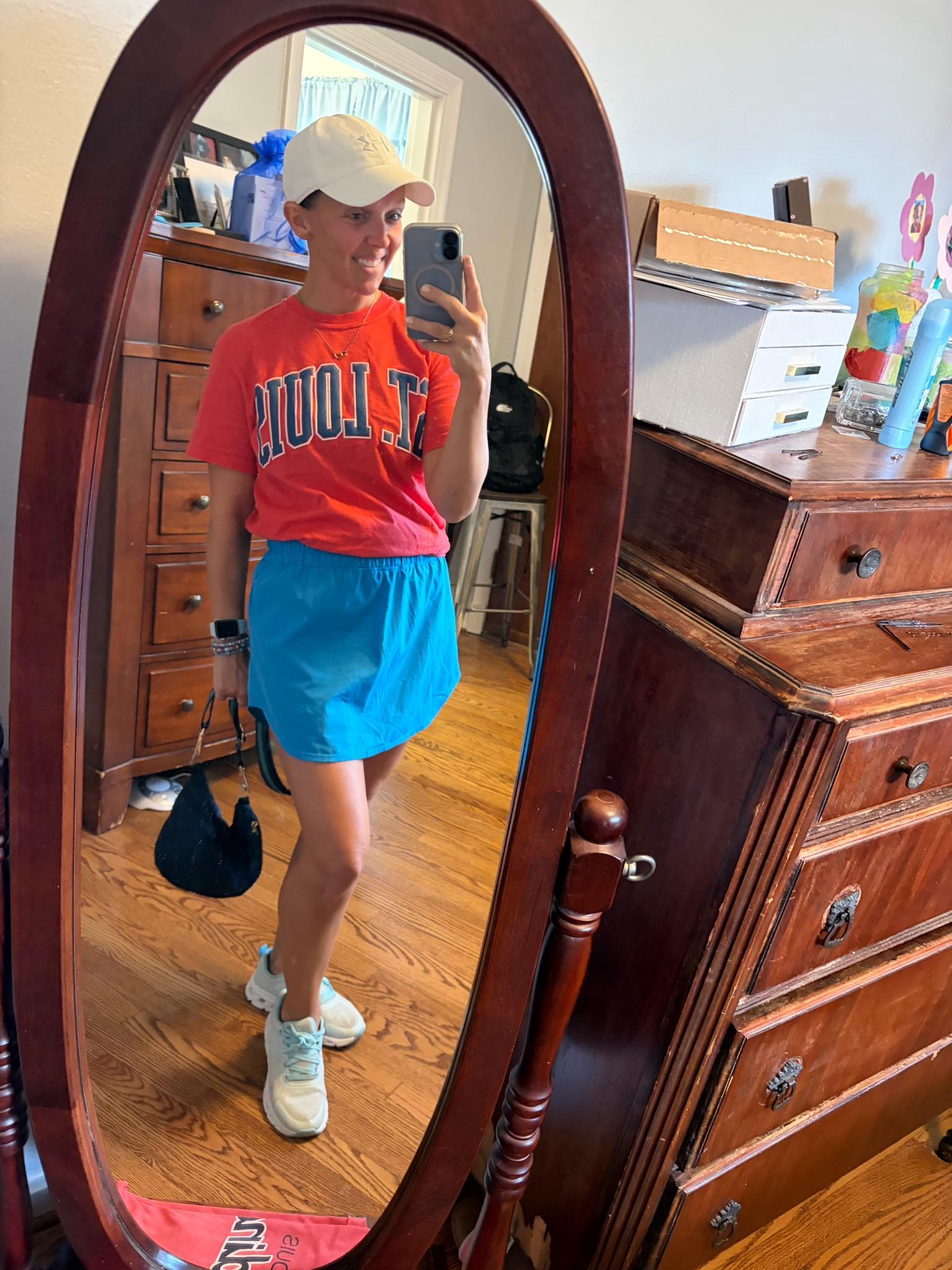 Today’s outfit for three soccer game. Athleisure - built in shorts, smocked compression-esque waistband, and cute colors make this skirt a 10.  My tennis shoes are good dupes and really comfortable. 


#LTKOver40 #LTKSeasonal #golfskirt #tennisskort #designerdupe #summer #momoutfit #crossbody #quiltedpurse #quiltedcrossbody @Walmart #tennisshoes #under25 #budgetfriendly 
#LTKootd #LTKU #LTKActive

#LTKdayinmylife #LTKmomlife