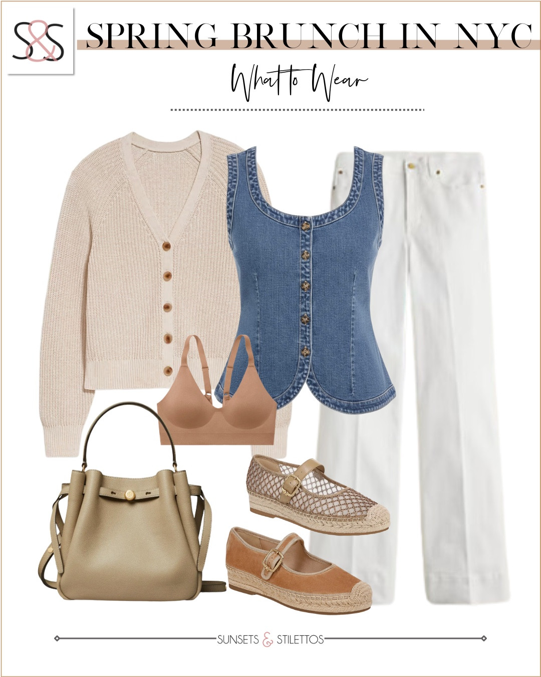 This is my go-to spring brunch look in NYC. Light layers, crisp white jeans, and comfy flats that still feel polished make it perfect for walking around, sitting outside, and actually enjoying the day.

spring brunch outfit ideas, what to wear to brunch in spring, NYC spring outfit women, white jeans spring outfit, casual chic brunch look, spring layering outfit women, neutral spring outfits, everyday spring style

#LTKSeasonal #LTKOver40 #LTKgrwm