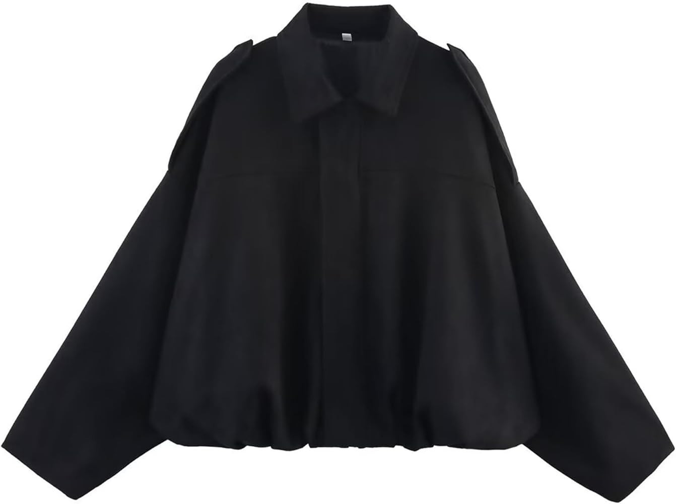 Faux Suede Jacket Women Oversized Long Sleeve Zip Up Epaulet Bomber Leather Jackets Oversized Cas... | Amazon (US)