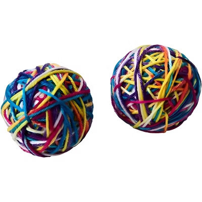 ETHICAL/SPOT Sew Much Fun Yarn Ball Cat Toys - 2.5" (2pk) | Target