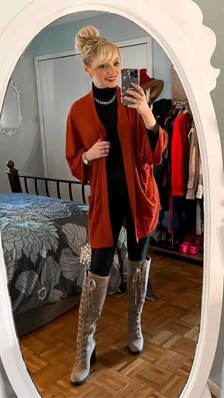 Oversized poncho cardigan only $15.99 - oversized cardigan - necklaces - winter fashion - winter style - business casual - teacher outfit - Amazon Fashion - Amazon deals - Amazon finds 

#LTKunder50 #LTKsalealert #LTKworkwear
