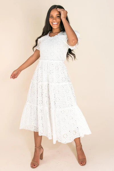 Chloe Eyelet Dress | Ivy City Co