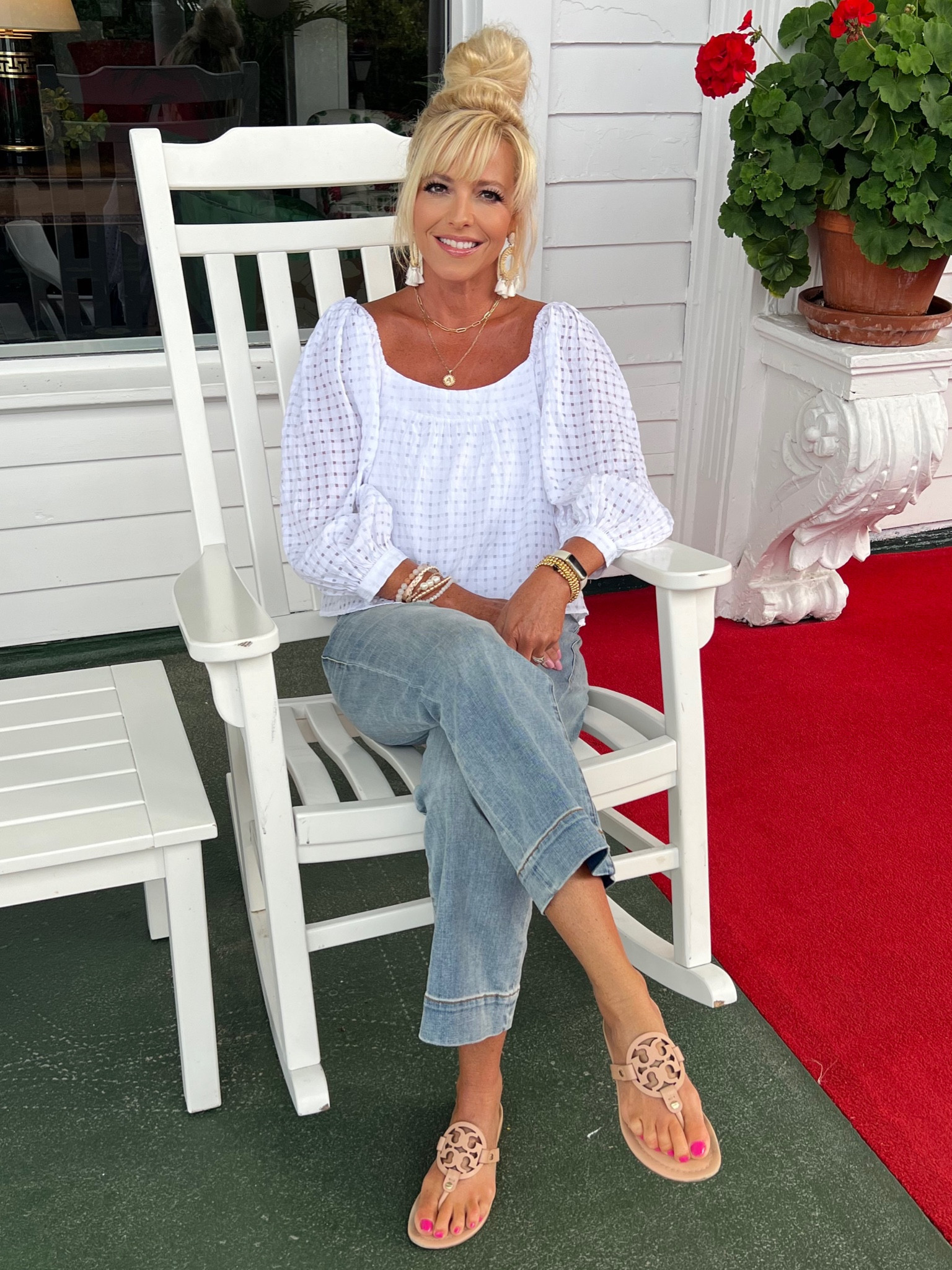 Isn’t this outfit darling! So many compliments on this top #fallfashion #denim #white

#LTKFind #LTKstyletip #LTKunder100