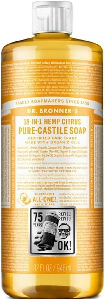 Dr. Bronners Citrus Castile Soap, 32 FZ | Amazon (US)