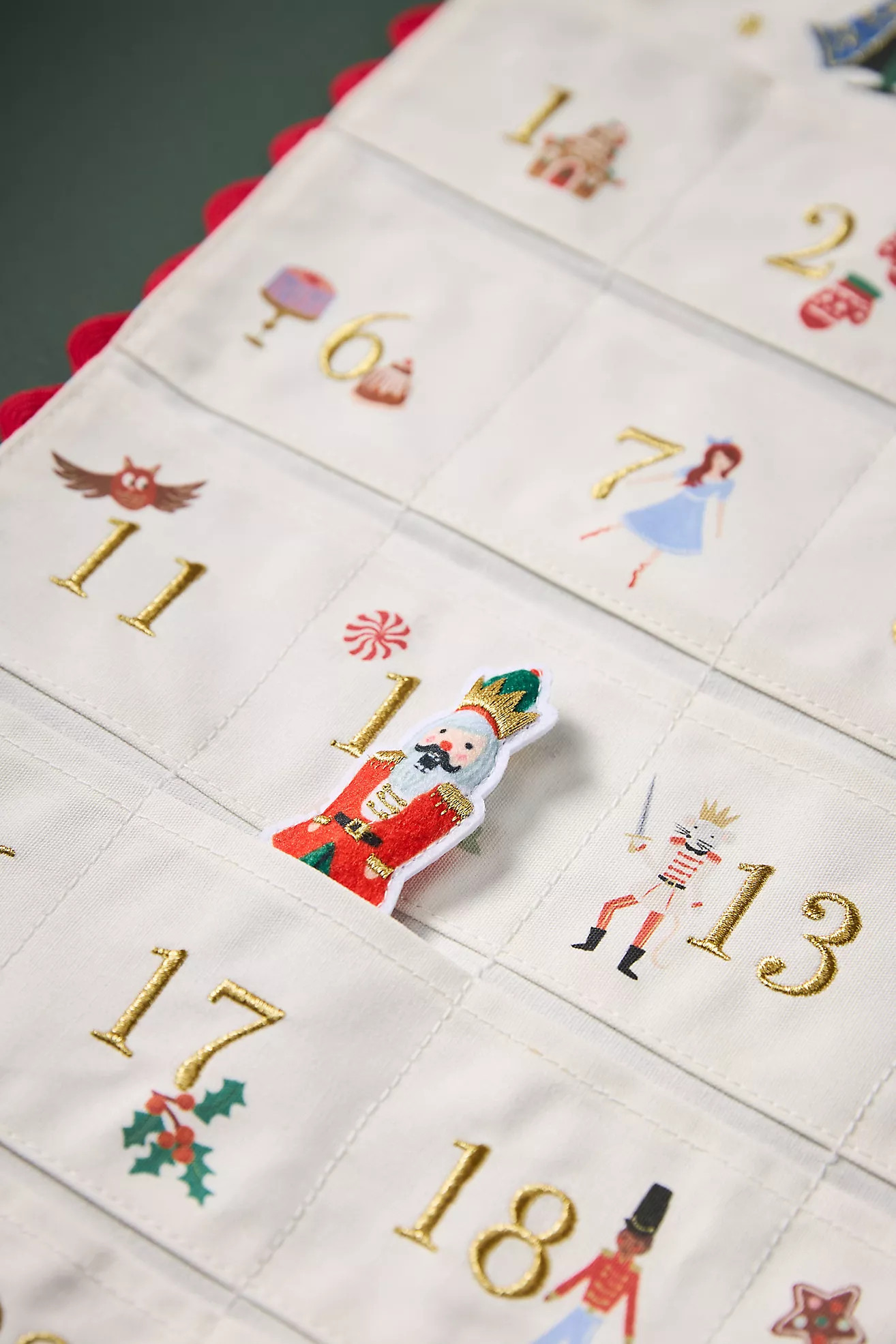 Rifle Paper Co. Christmas Nutcracker Hanging Advent Calendar | Anthropologie (US)