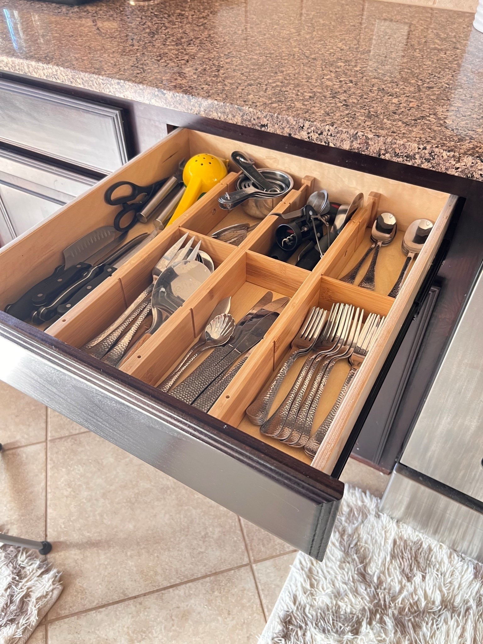 This drawer organizer is a must for silverware to make them easy to see  

#LTKmomlife #LTKfoodie #LTKHome