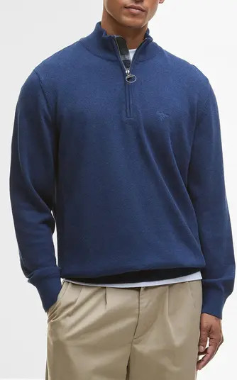 Barbour Cotton Quarter Zip Sweater | Nordstrom | Nordstrom