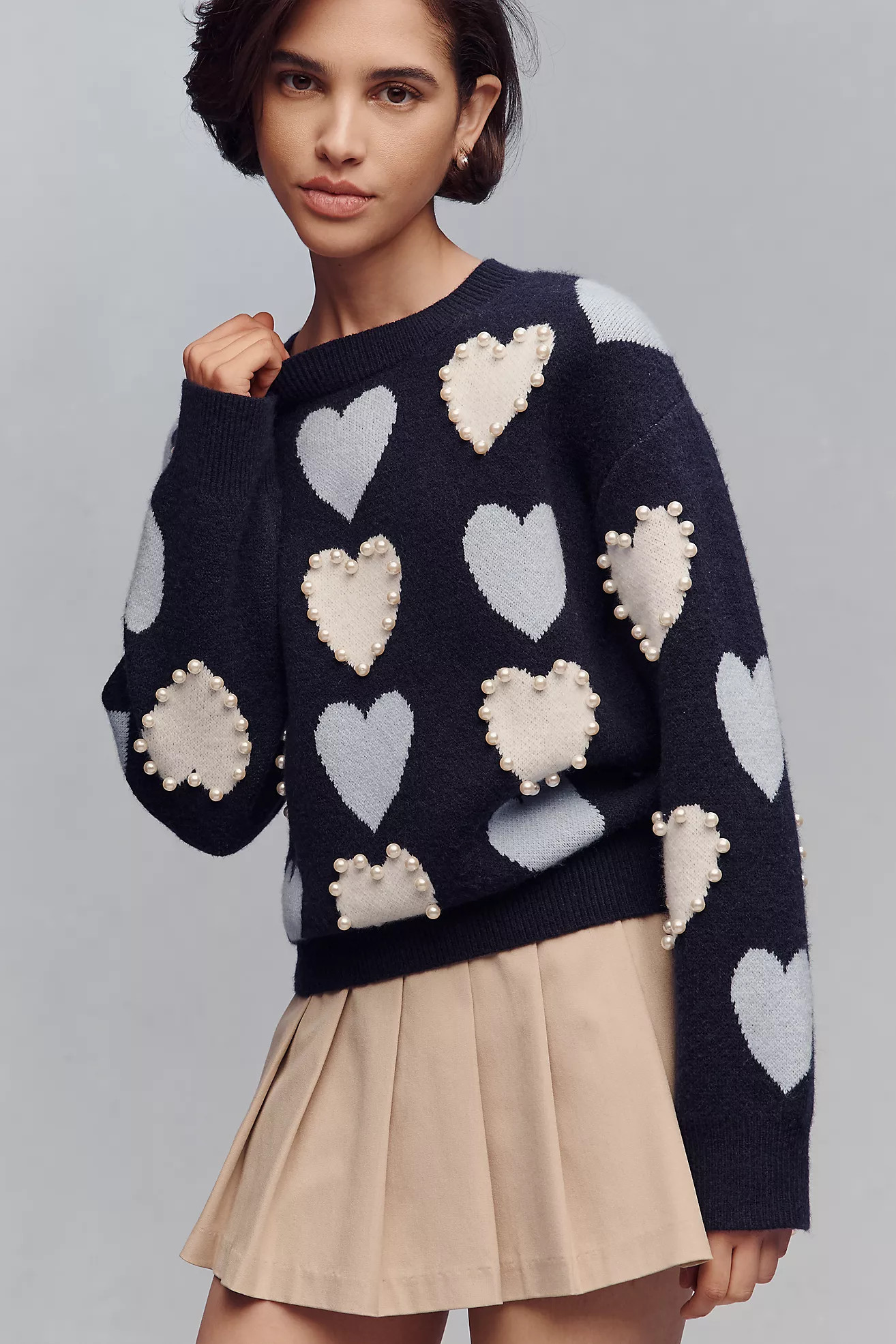 English Factory Icon Crew-Neck Sweater | Anthropologie (US)