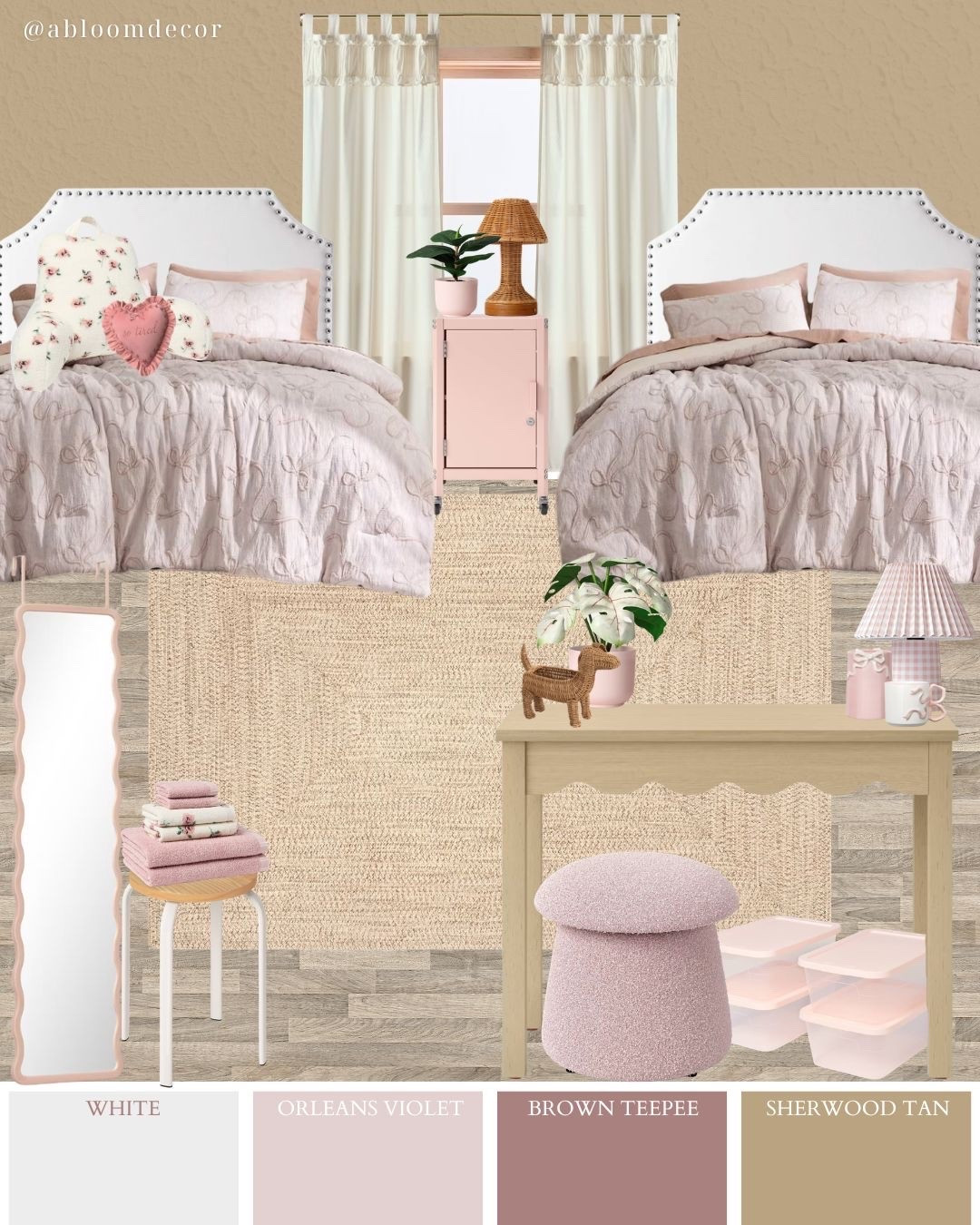 Playful Pink Shared Bedroom Makeover

#LTKHome #LTKKids