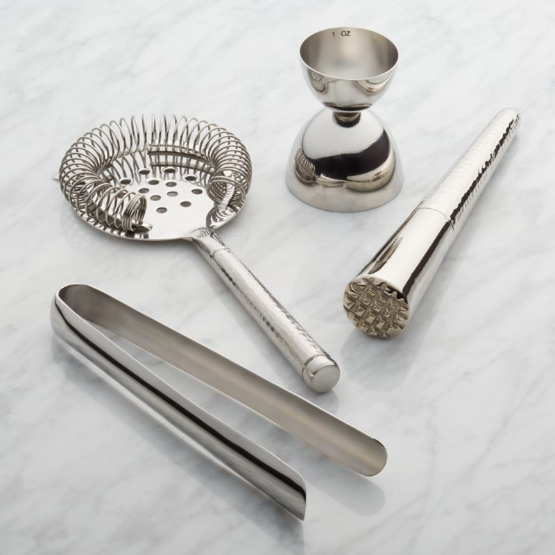 Graham 4-Piece Bar Tool Set + Reviews | Crate and Barrel | Crate & Barrel