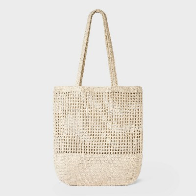 Netted Crochet Tote Bag - Shade & Shore™ Cream | Target