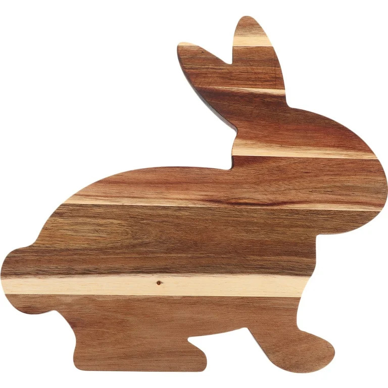 ARTEA Bunny Shaped Wood Chopping Board Bunny Cutting Board Cheese Board Fruit Serving Plate | Walmart (US)