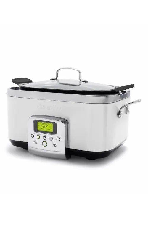 GreenPan Ceramic Nonstick 6-Quart Slow Cooker in Cloud Cream at Nordstrom | Nordstrom