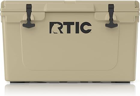 Amazon.com : RTIC Hard Cooler, 45 qt, Tan, Ice Chest with Heavy Duty Rubber Latches, 3 Inch Insul... | Amazon (US)