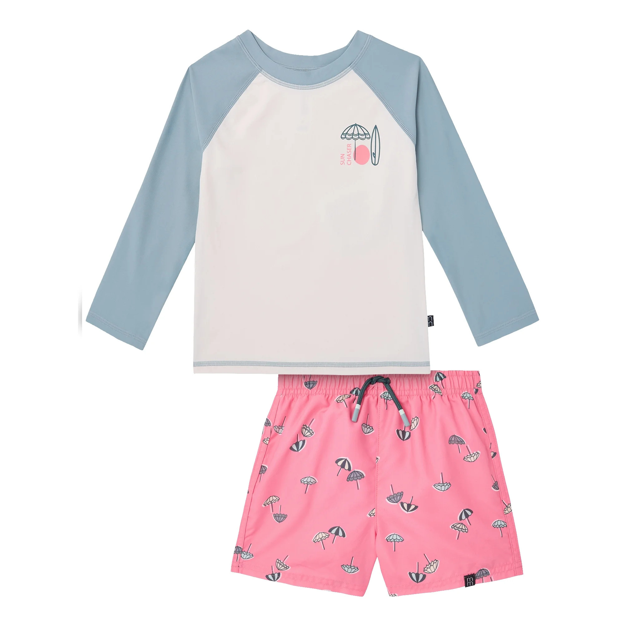 Modern Moments by Gerber Baby and Toddler Boy Long- Sleeve Rash Guard and Trunk Set, 2-Piece, Siz... | Walmart (US)