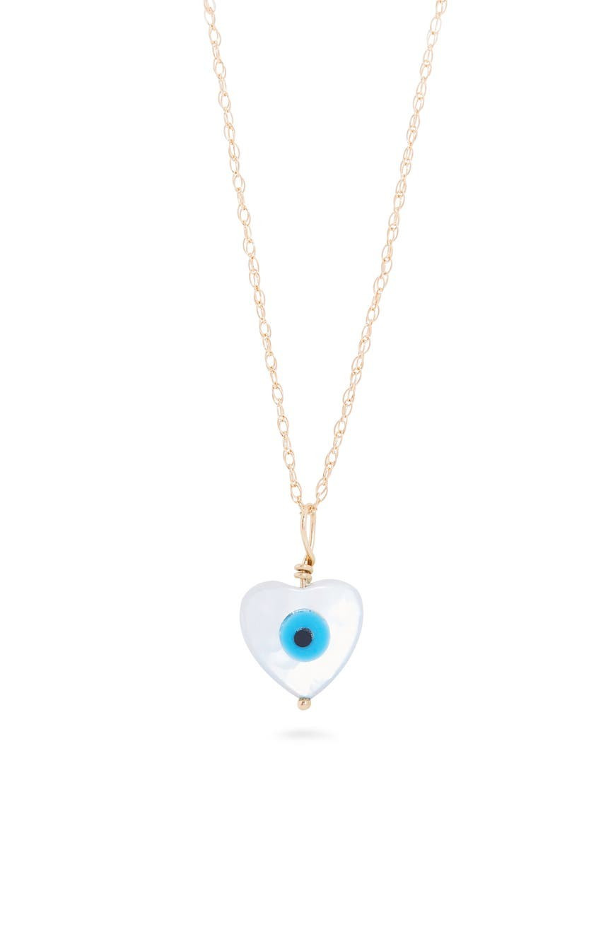 Evil Eye Heart Pendant Necklace | Nordstrom