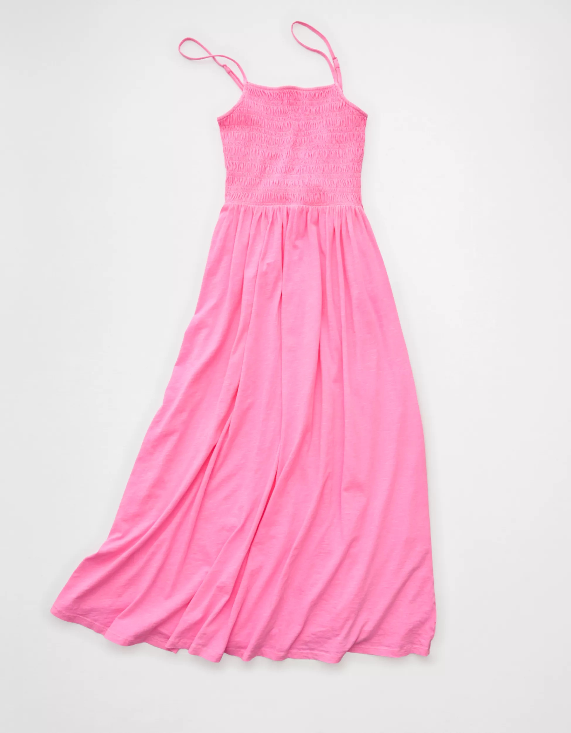 AE Sunchaser Smocked Knit Midi Dress | American Eagle Outfitters (US & CA)