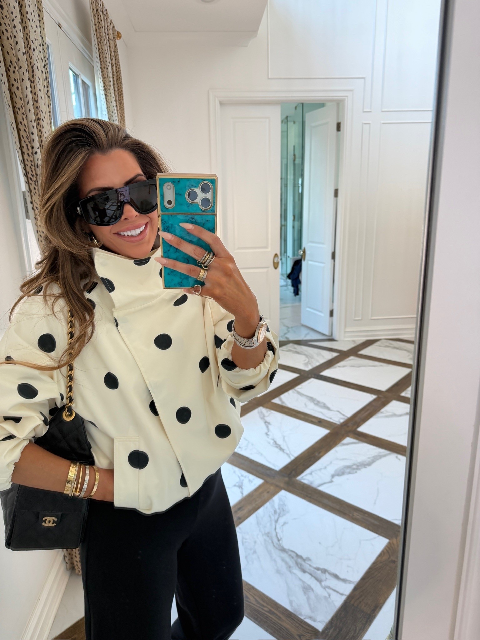 Wearing an XS in this fun polka dot jacket! 

Zara fashion, Zara finds, Summer jacket, Polka Dot jacket, Workwear, Business casual, Gucci glasses, Chanel, Emily Gemma

#LTKgrwm #LTKootd #LTKdayinmylife