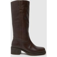 schuh Damari Leather Pull On Boots in Brown | Schuh