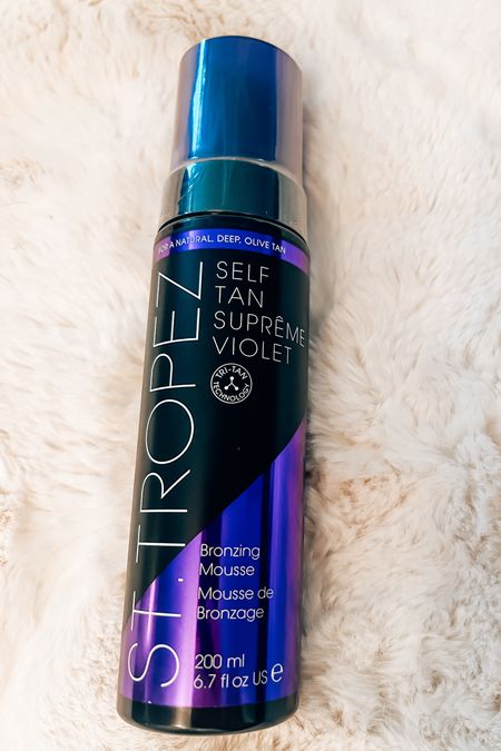 I tend to stay away from mousse/lotion sunless tanners nowadays . I go for a spray because they tend to be less sticky. However, after reading the reviews for this one, I had to dry it. St. Tropez ultra dark violet. Supposedly, it is the deepest, darkest sunless tan there is. Its violet hughed on application to stop any orange tones.
I hate sleeping in a sunless tan. However, I don’t think I’ll have the patience to wait to tomorrow. Stay tuned!
*currently 30% off at Ulta!*
Beauty, self tan, sunless tanner, Sephora, Ulta, tan, tanningg

#LTKSaleAlert #LTKSeasonal #LTKBeauty