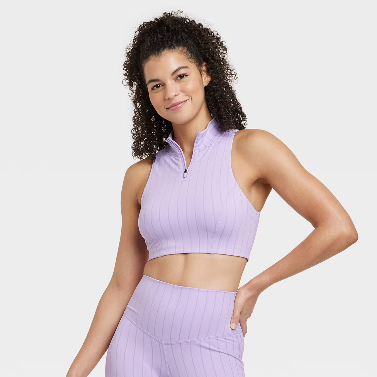 Women's High Neck Zip-Up Bra - JoyLab™ | Target