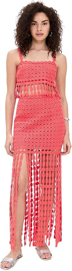 Saylor Women's Elie Fringe Embroidery Skirt Set | Amazon (US)