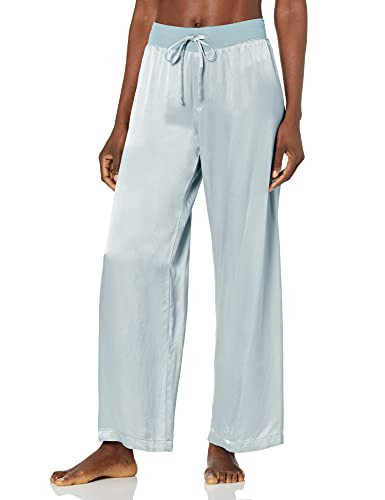 PJ Harlow Women's Jolie Satin Pant, Morning Blue, X-Large | Amazon (US)