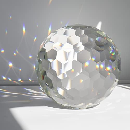 Clear Glass Crystal Ball Prism Pendant Suncatcher Rainbow Maker, Hanging Crystals Prisms for Wind... | Amazon (US)