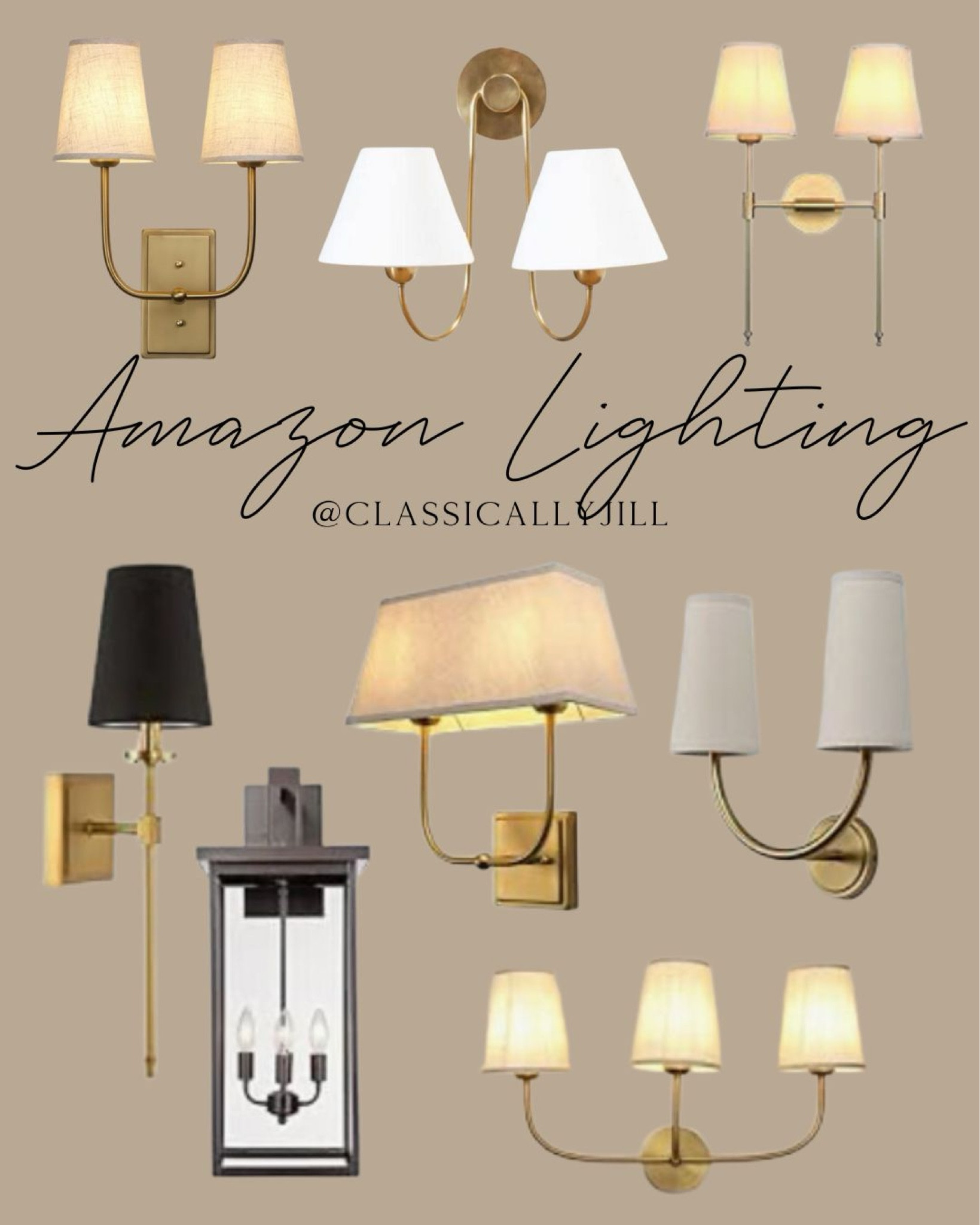 Amazon lighting finds, sconces, gold sconce 

#LTKhome