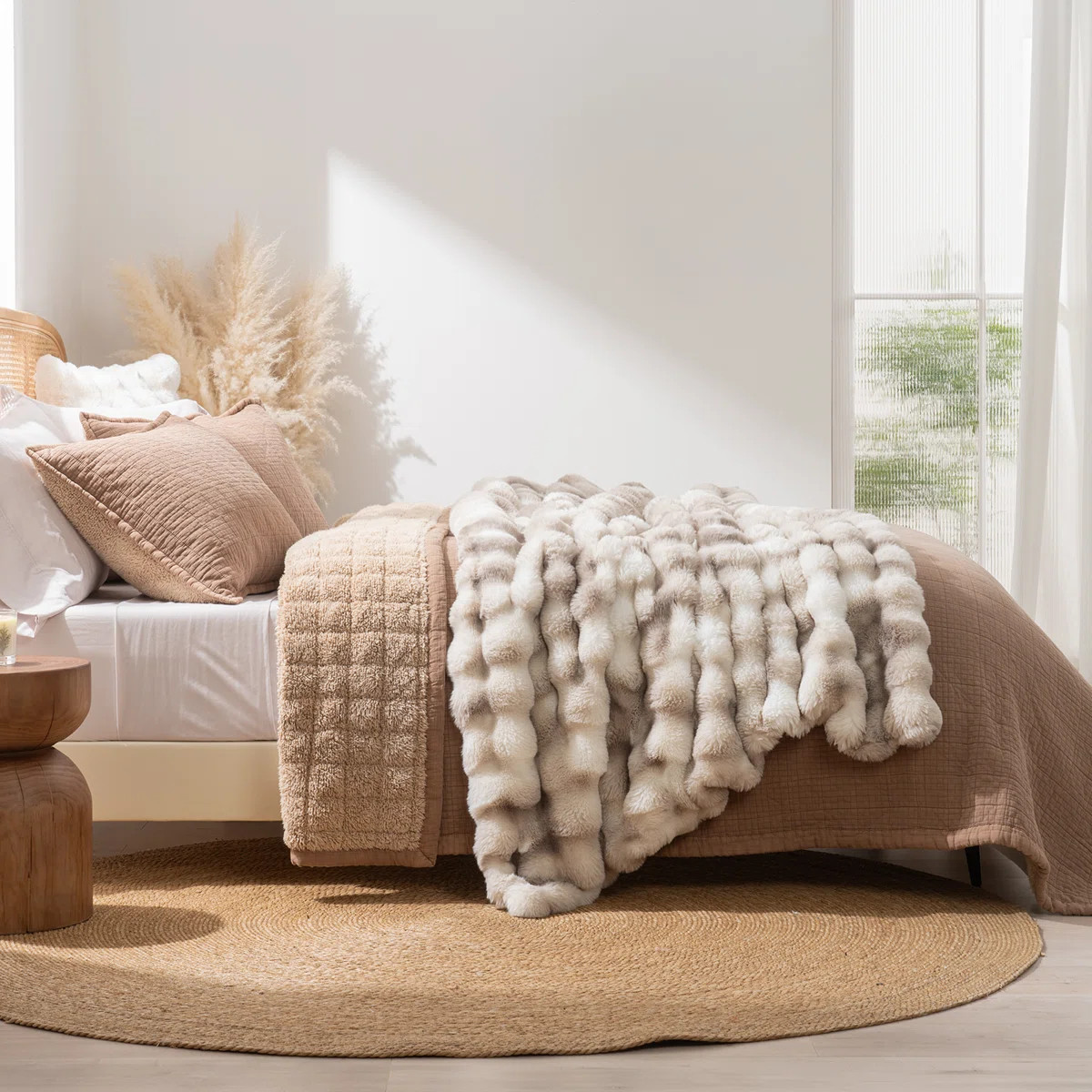 Ridgeline Faux Fur Throw Blanket | Wayfair North America
