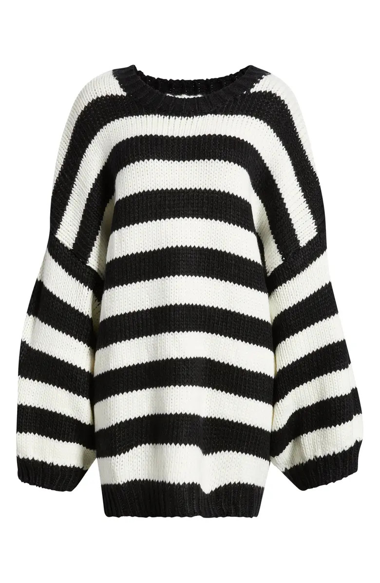 Dressed in Lala Jailbird Stripe Chunky Knit Sweater | Nordstrom | Nordstrom