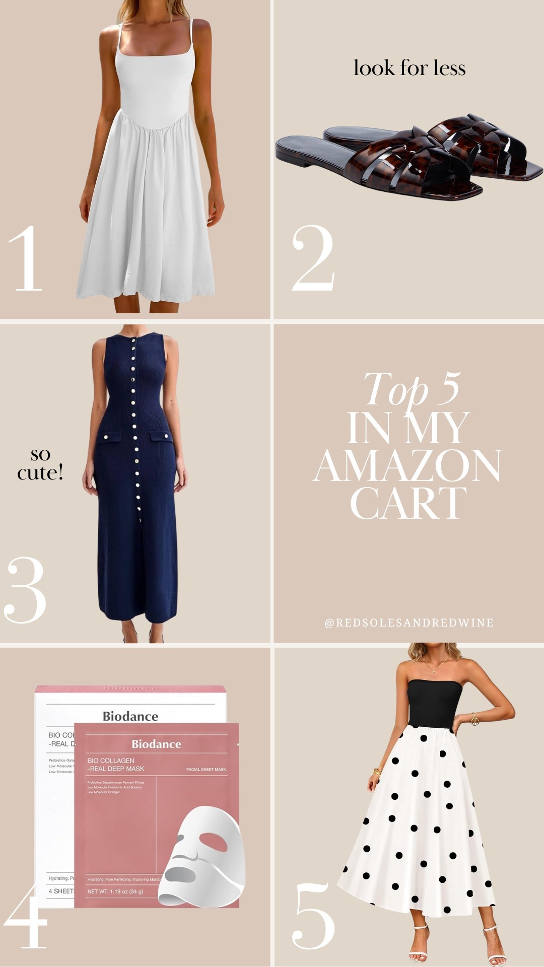 Top 5 in my Amazon cart right now! Summer dresses, Amazon finds, Amazon beauty, look for less, Hermes similar sandals 

#LTKStyleTip #LTKShoeCrush