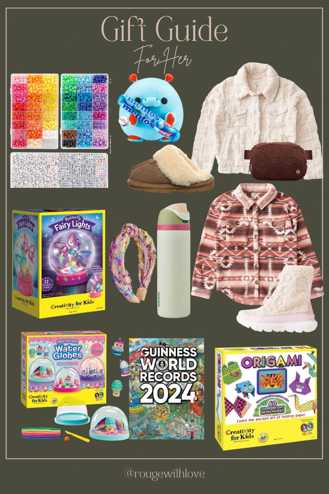 Tween gift guide
Girl gift guide
Gifts for her
Bead kit
Sherpa jacket boots
Slippers
Origami 
Water bottle 
Headband 
Snackles


#LTKHolidaySale #LTKCyberWeek #LTKGiftGuide