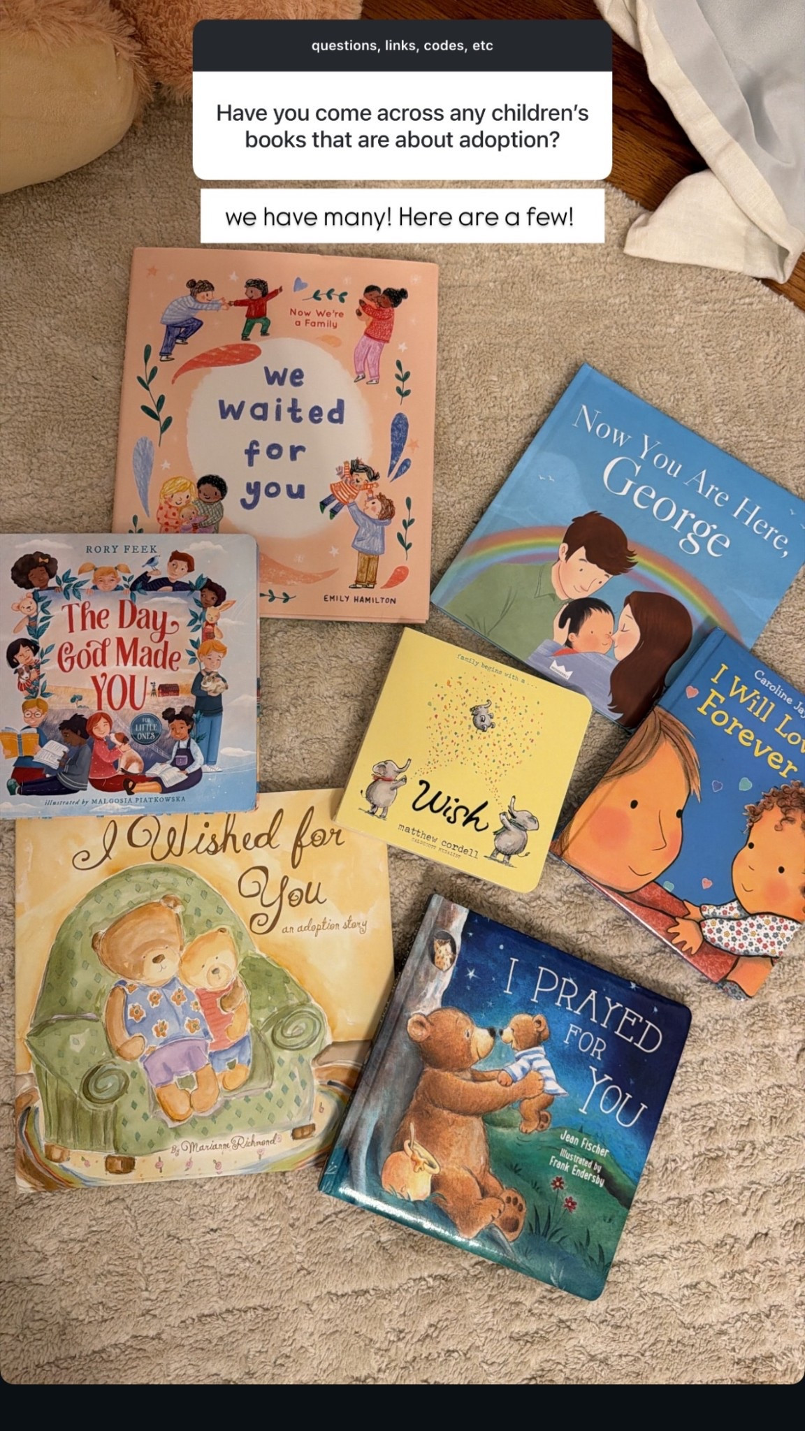 Adoption books! 

#LTKMothersDay #LTKKids #LTKBaby