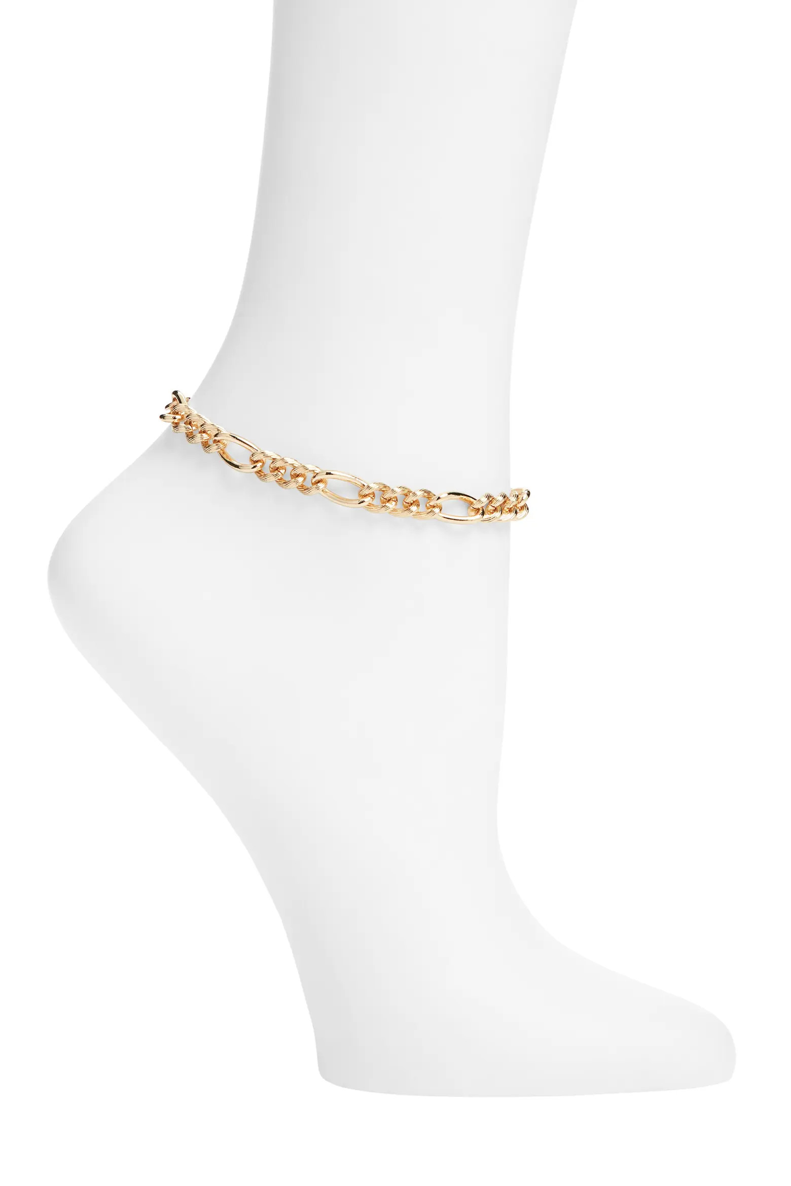 Textured Curb Chain Anklet (Women) | Nordstrom | Nordstrom