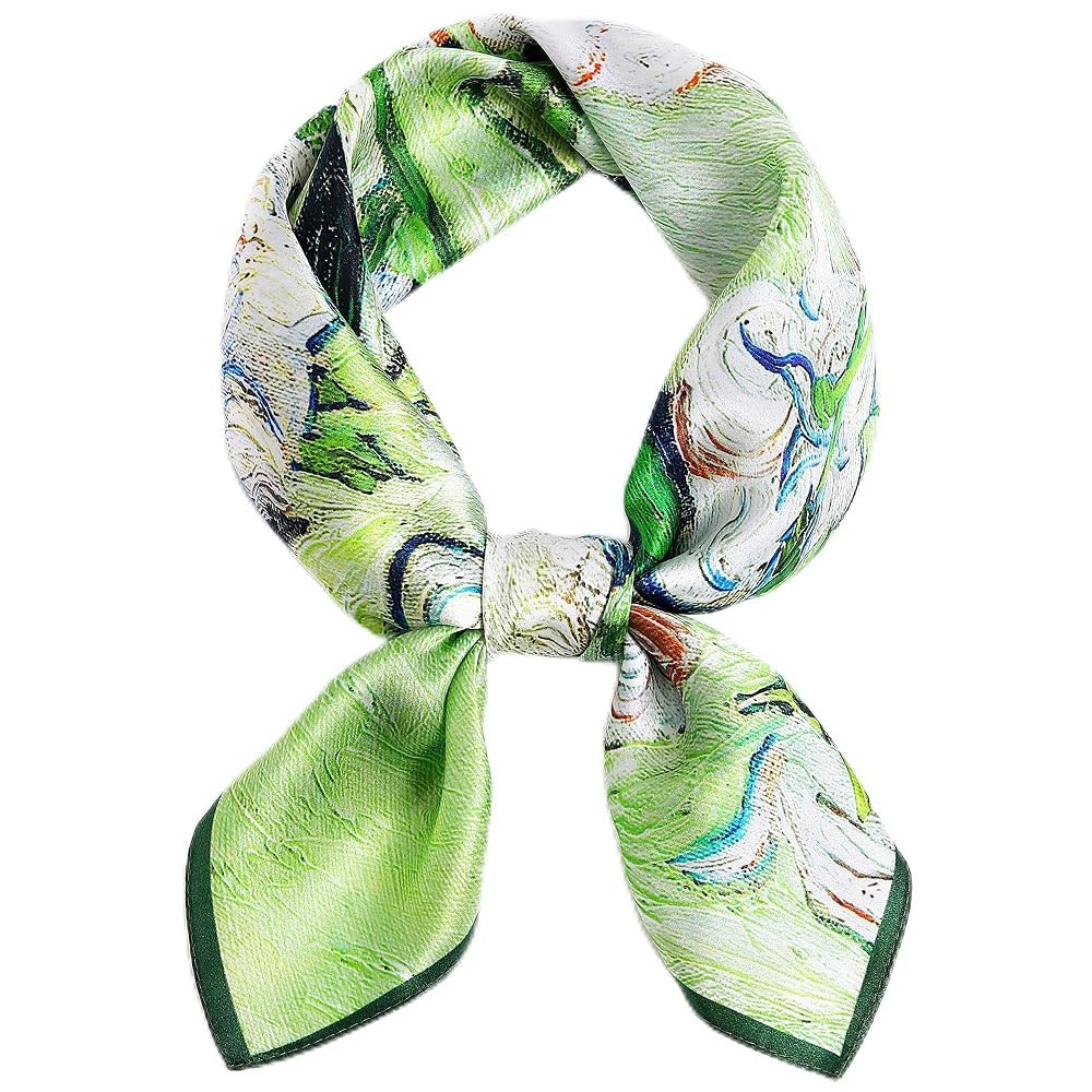 STARWHISPER 100% Pure Mulberry Silk Square Scarf27 x27 Lightweight Neckerchief Hair Scarf Headsca... | Amazon (US)