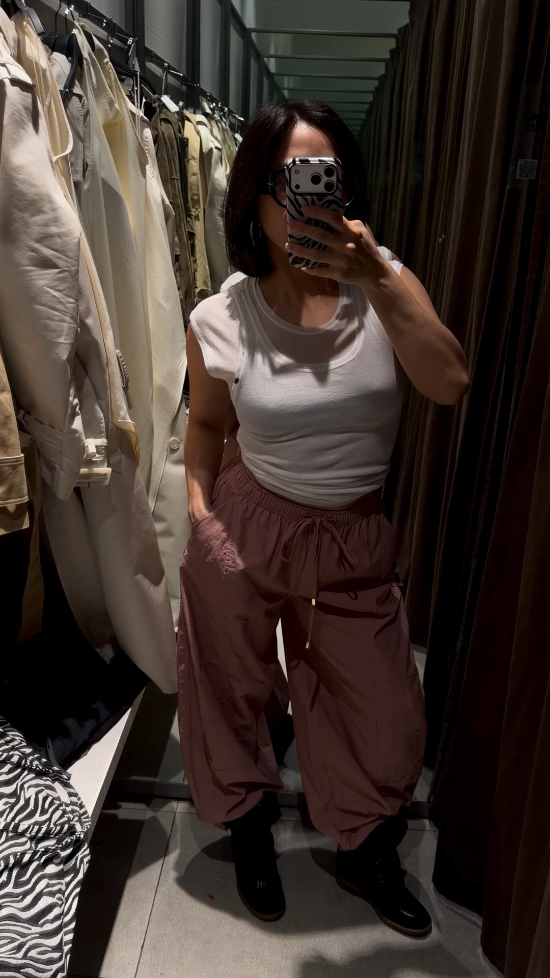 Sporty Zara look! Wearing size M top and S bottoms. 

#LTKPetite #LTKgrwm #LTKootd