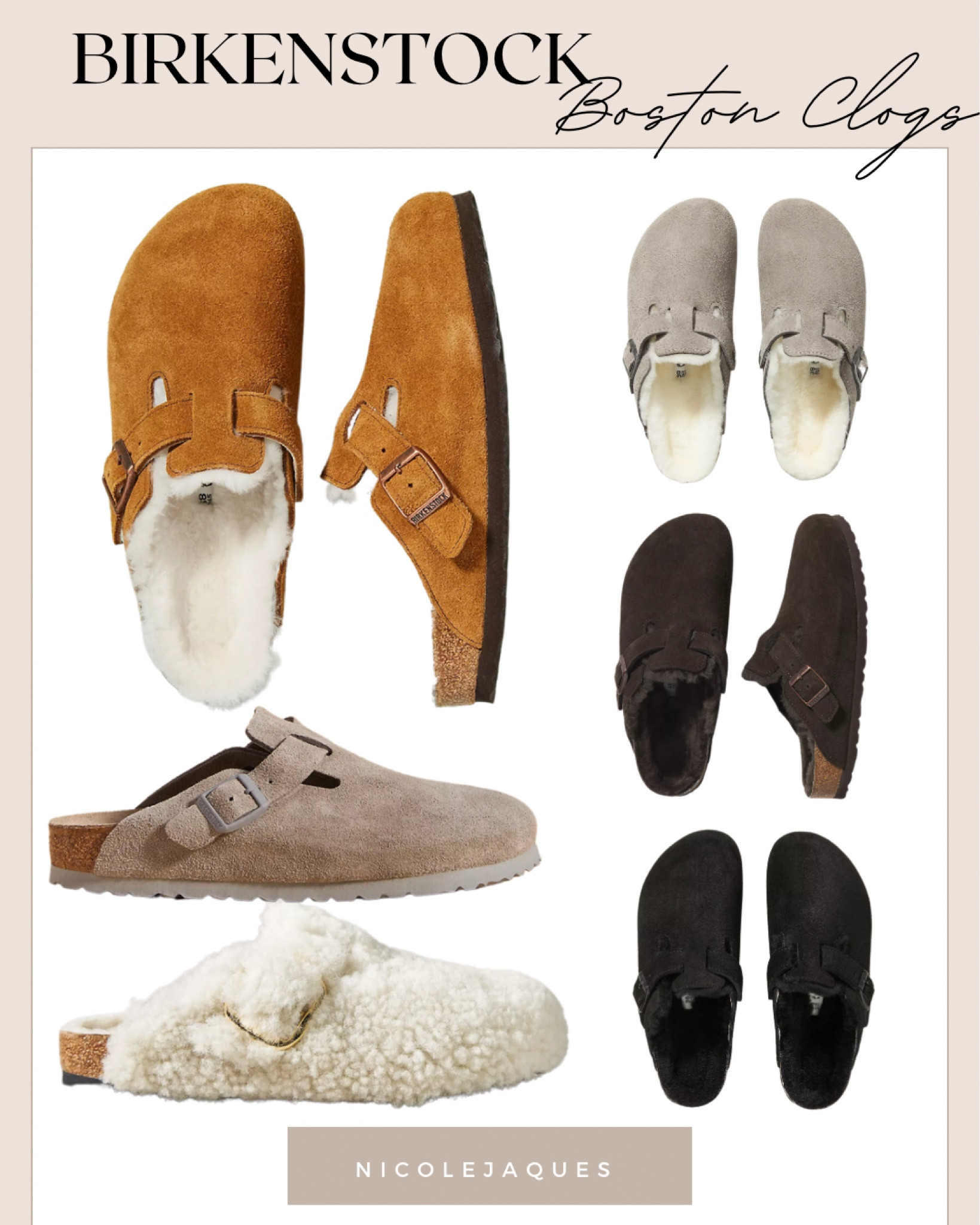 My new favorite shoe/slipper! Birkenstock Boston Clogs. I have the shearling version and I’m obsessed! 

#LTKGiftGuide #LTKshoecrush #LTKHoliday