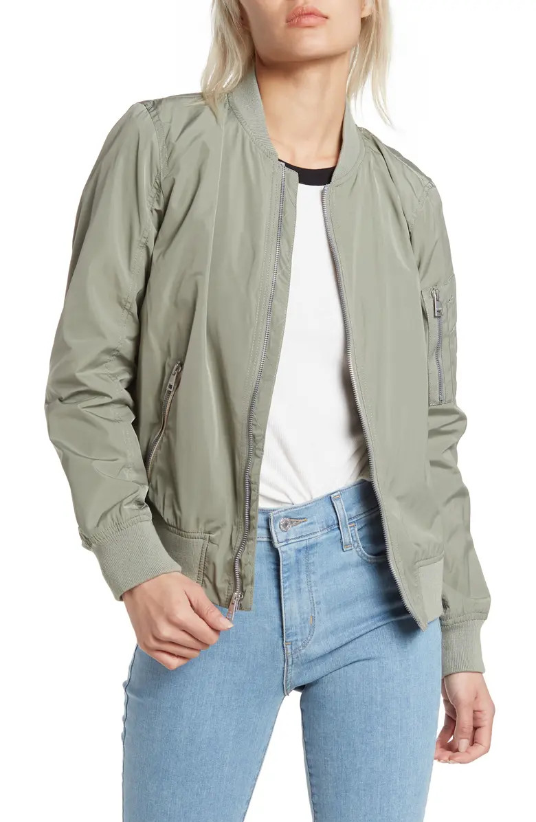 Levi's MA-1 Satin Bomber Jacket | Nordstrom Rack