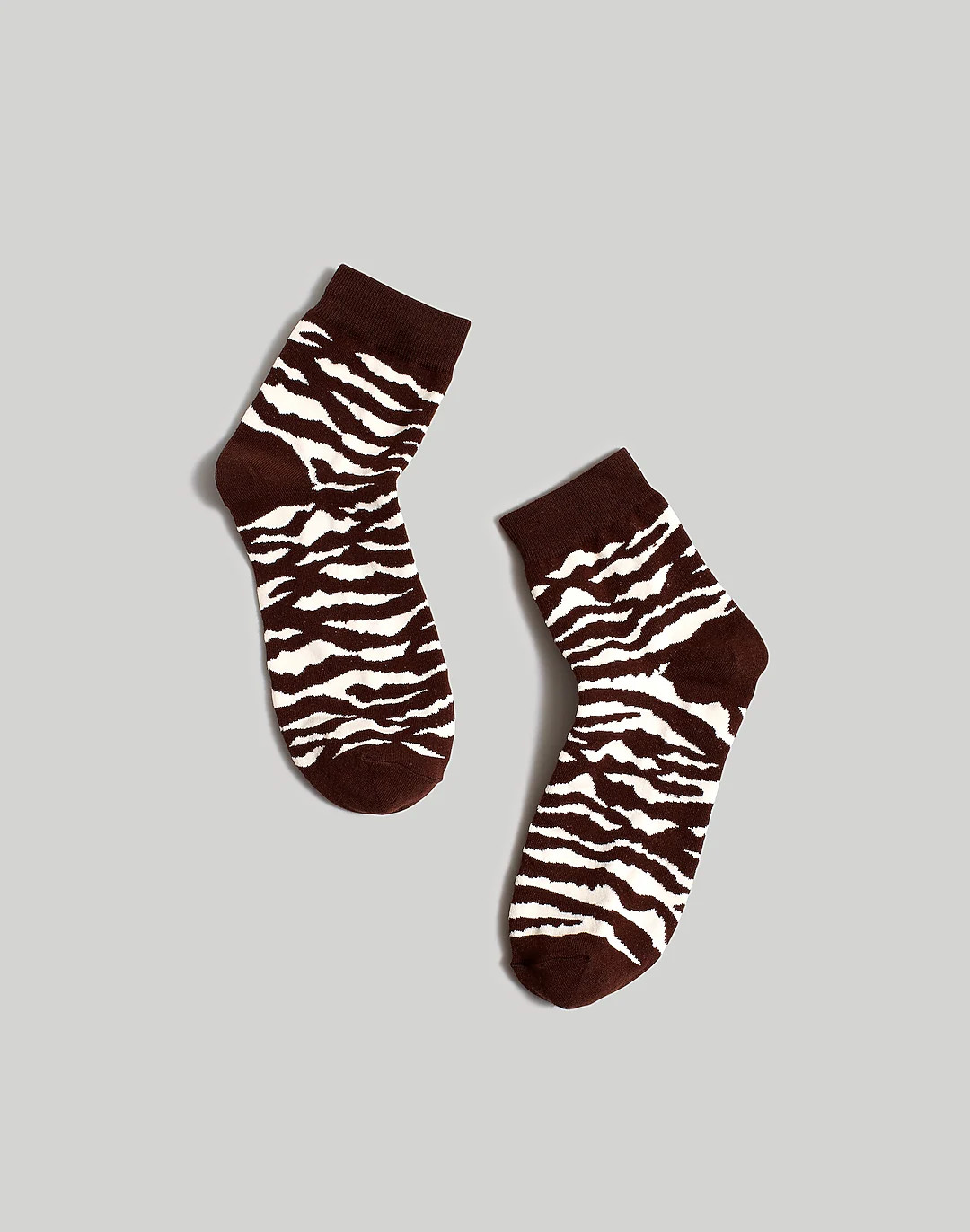 Zebra-Print Ankle Socks | Madewell