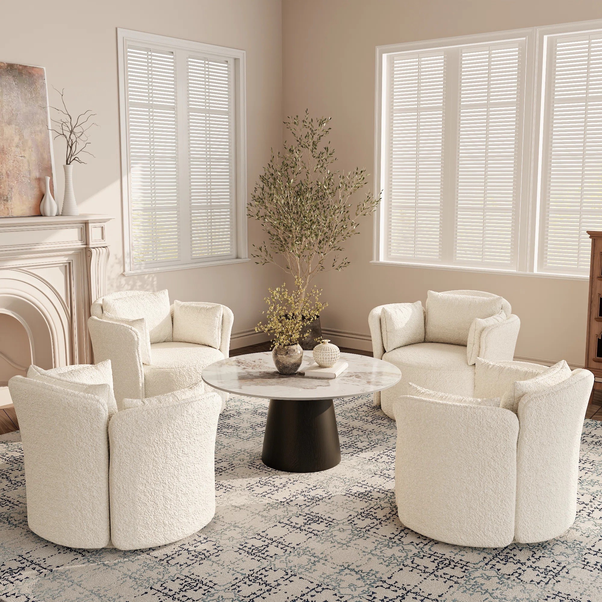 Modernize your home with a beautiful coffee table. The Stone Round Coffee Table Wooden Pedestal Center Cocktail Table Side Table Mid-Century Modern For Living Room & Home Decor is under $600.

Keywords: Modern coffee table, coffee table, glass coffee table, round glass coffee table, wooden coffee table, rectangular coffee table, coffee table set, nesting coffee table, living room



#LTKSaleAlert #LTKSeasonal #LTKHome