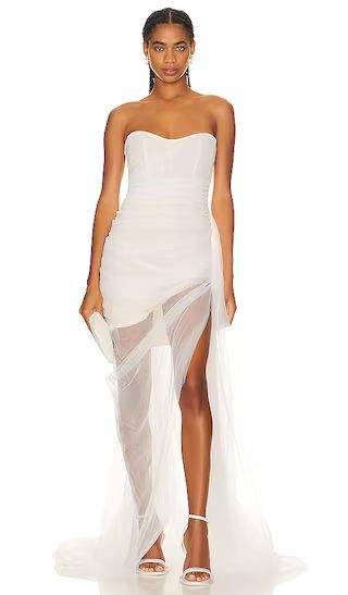 Cleo Gown in Blanc | Revolve Clothing (Global)