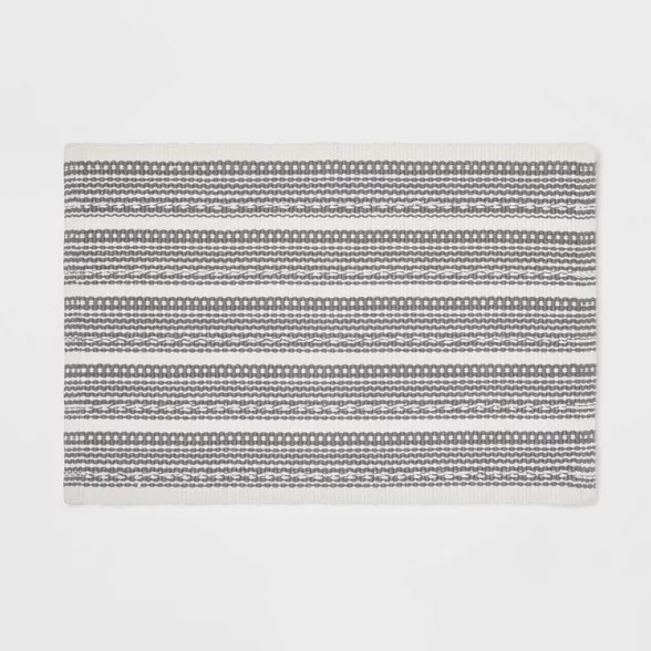 17"x24" Striped Bath Rug - Threshold™ | Target