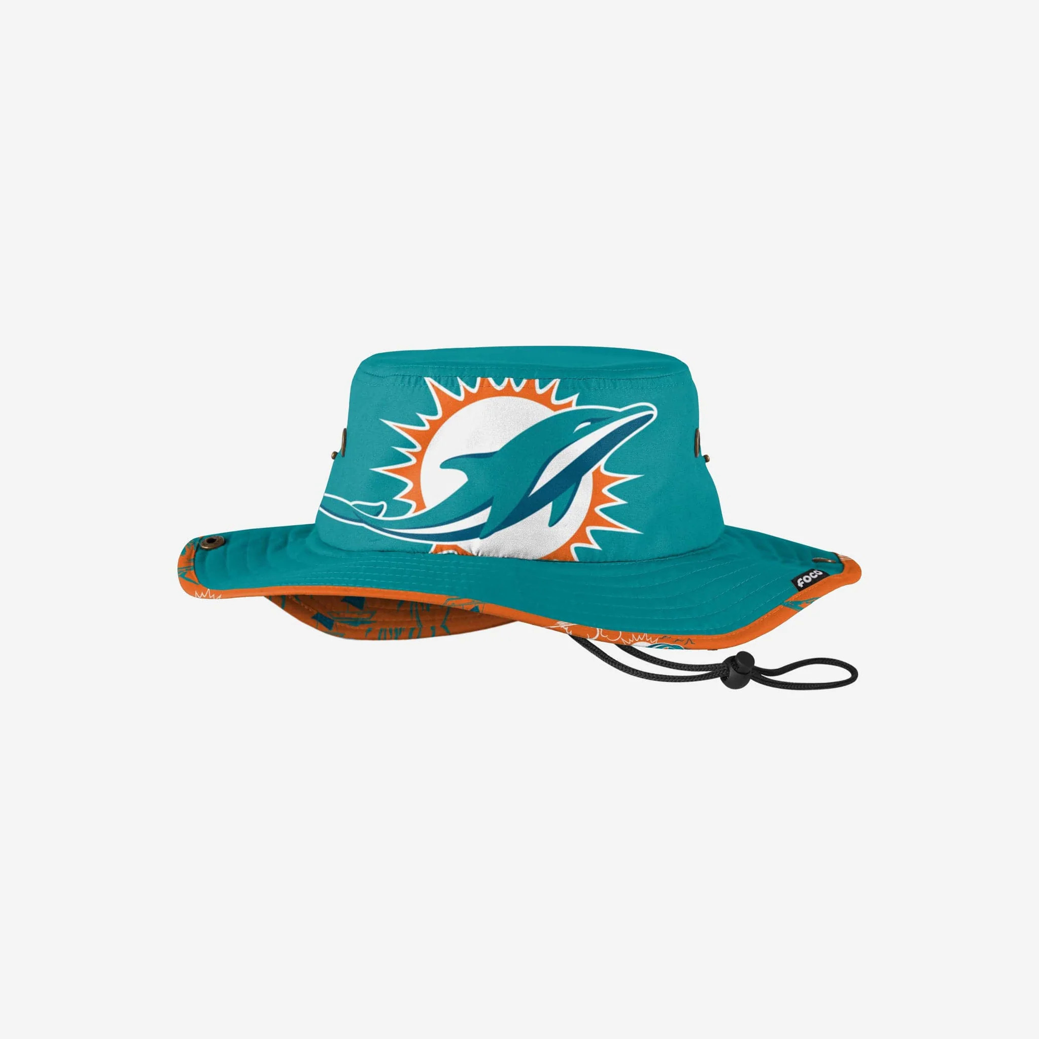 Miami Dolphins Cropped Big Logo Hybrid Boonie Hat | FOCO inc
